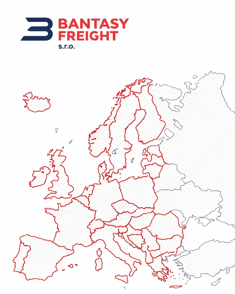 Bantasy Freight s.r.o. European Coverage Map
